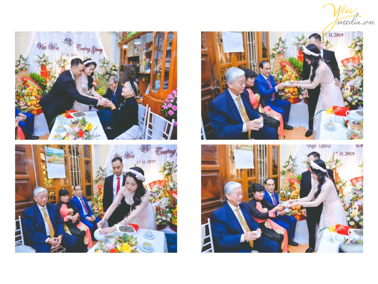 Yêu media hân hạnh phục vụ cặp đôi Trường Giang - Việt Hoa trong việc chụp ảnh phóng sự lễ ăn hỏi theo phong cách truyền thống - trong ngày đặc biệt của mình.