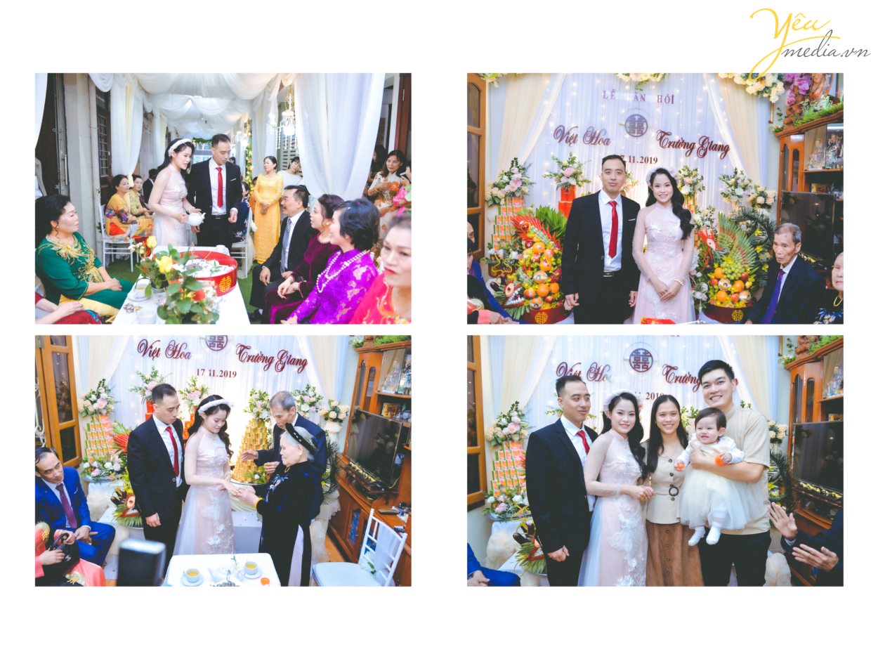 Yêu media hân hạnh phục vụ cặp đôi Trường Giang - Việt Hoa trong việc chụp ảnh phóng sự lễ ăn hỏi theo phong cách truyền thống - trong ngày đặc biệt của mình.