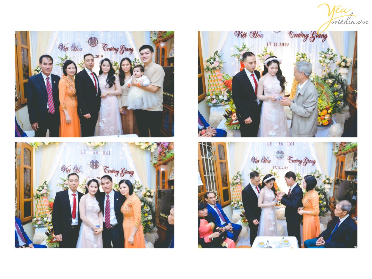 Yêu media hân hạnh phục vụ cặp đôi Trường Giang - Việt Hoa trong việc chụp ảnh phóng sự lễ ăn hỏi theo phong cách truyền thống - trong ngày đặc biệt của mình.