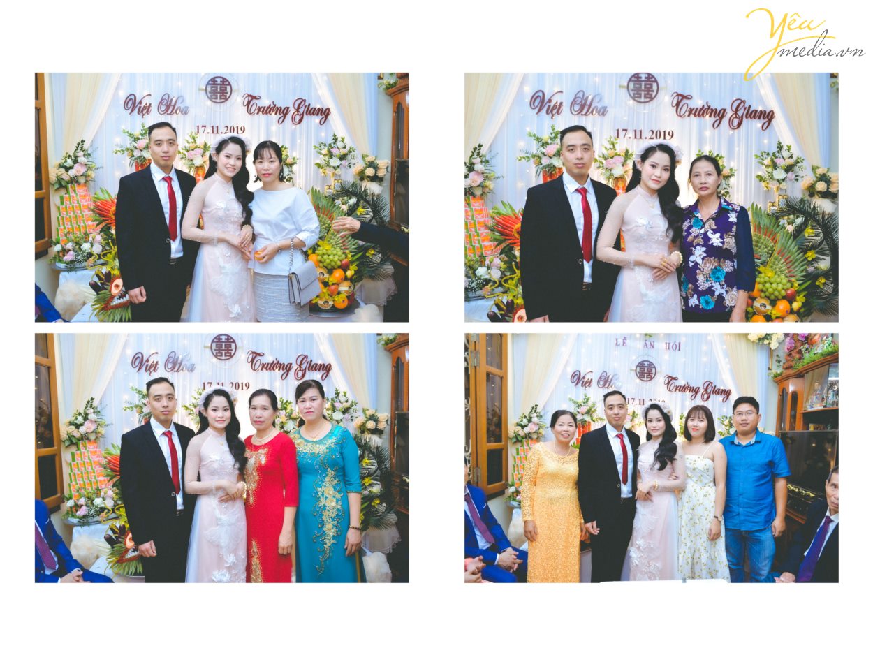 Yêu media hân hạnh phục vụ cặp đôi Trường Giang - Việt Hoa trong việc chụp ảnh phóng sự lễ ăn hỏi theo phong cách truyền thống - trong ngày đặc biệt của mình.