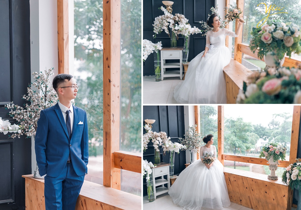 chụp ảnh cưới đẹp ở santorini park giá rẻ nhất hà nội