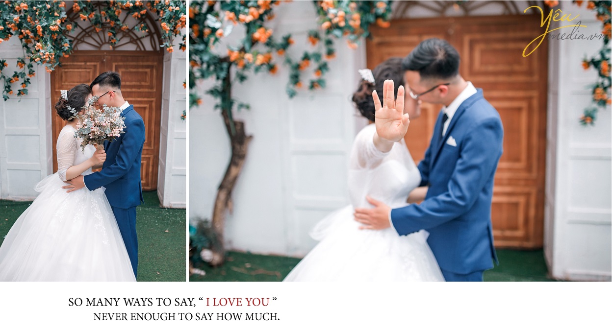 xem ảnh cưới chụp mẫu tại phim trường santorini park