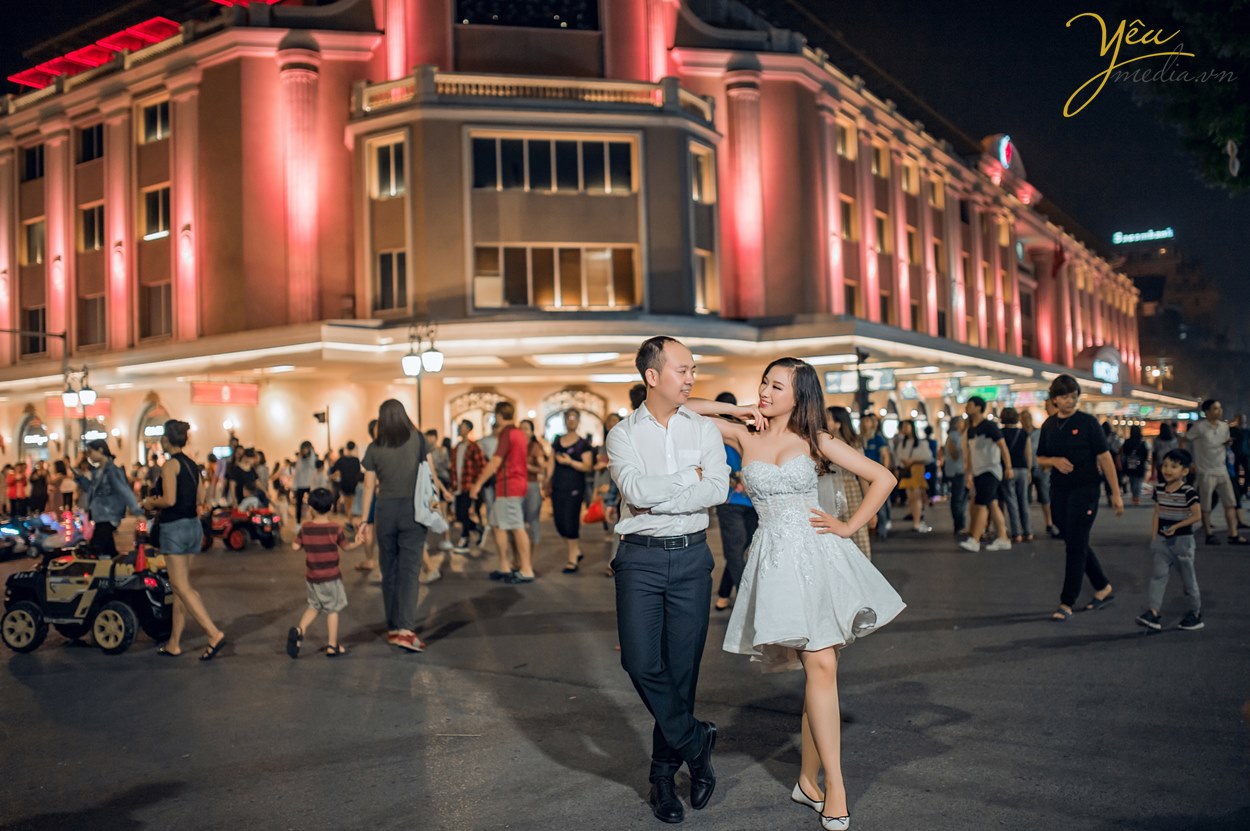 chụp ảnh cưới buổi tối đẹp nhất ngoại cảnh