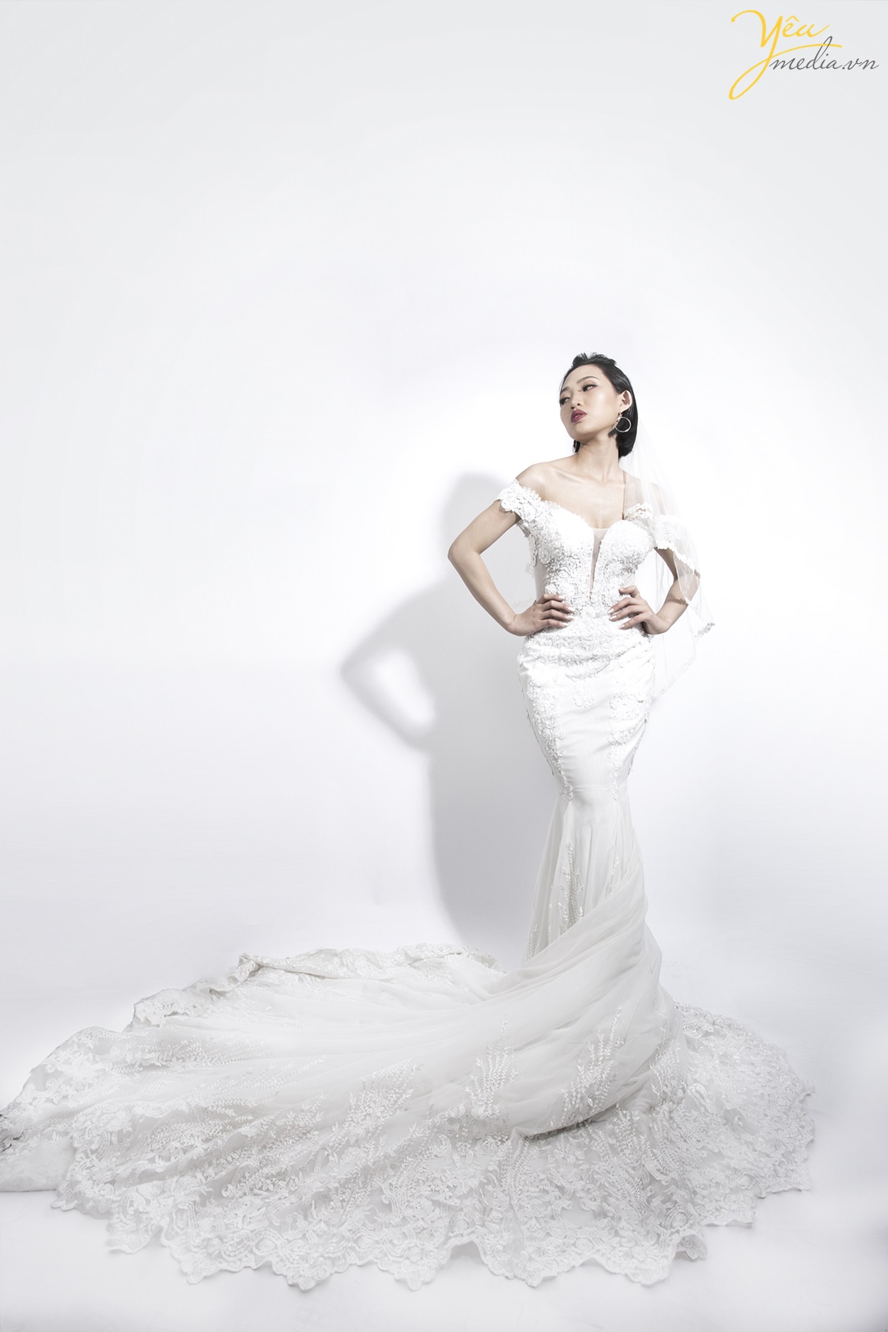 cô dâu cá tính tại studio ảnh viện yêu media