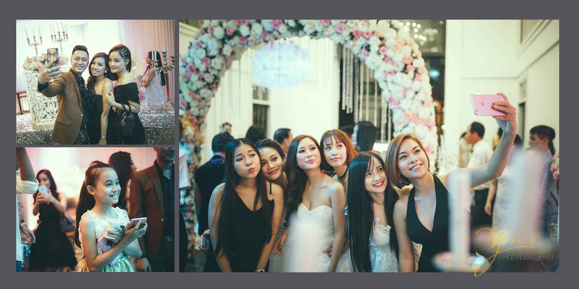 ảnh chụp tại lễ cưới chụp người nhà cô dâu