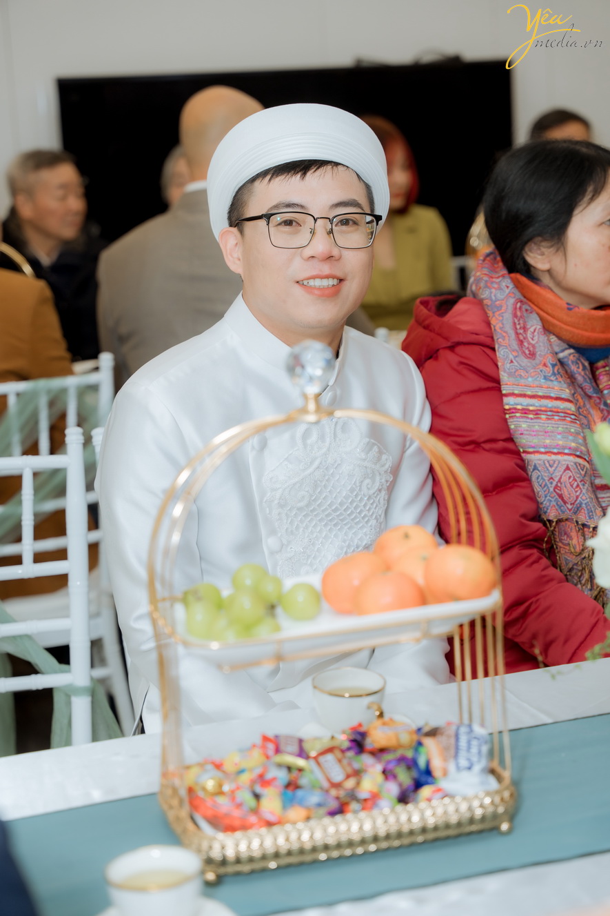 Bộ ảnh ăn hỏi cô dâu Thu Trang và chú rể Duy Đông