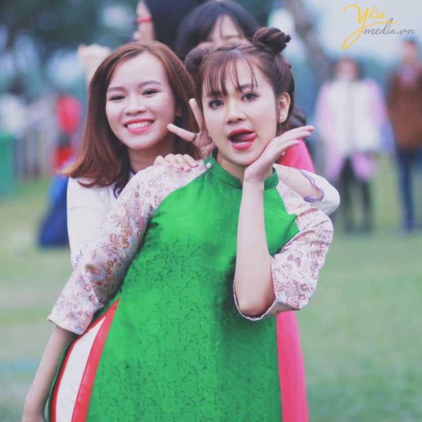 chụp ảnh kỷ yếu áo dài cuối khóa