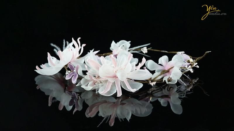 hoa cài tóc cô dâu