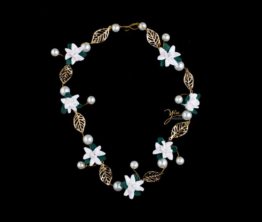 Hoa cài tóc cô dâu Floral 013