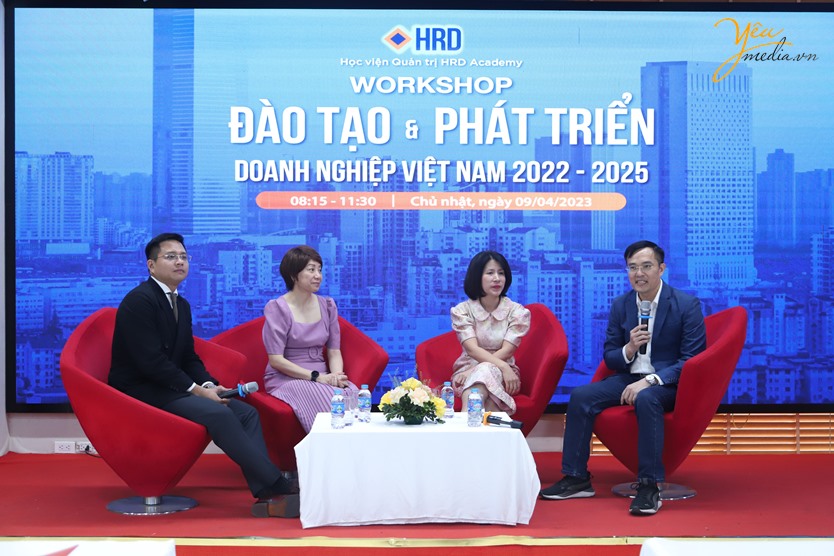 Chụp ảnh sự kiện Workshop đào tạo & phát triển doanh nghiệp Việt Nam 2022-2025 của Học viện Quản trị HRD Academy