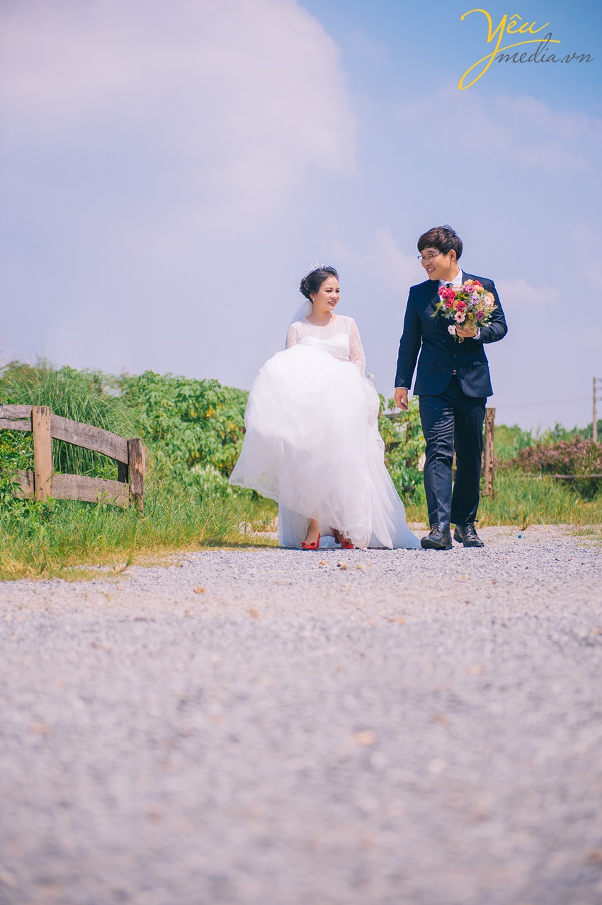 ảnh cưới của cặp đôi hàn quốc ở hà nội việc nam