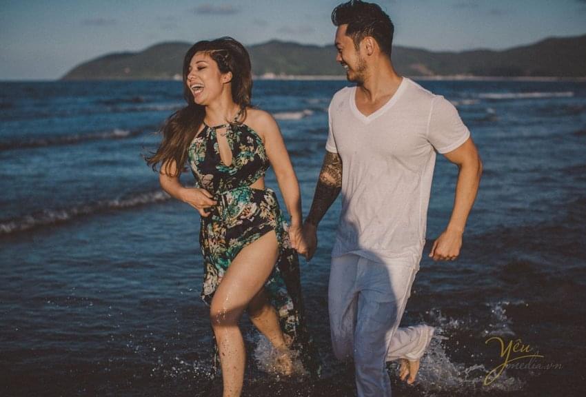 chụp ảnh cưới biển Tân Cảnh Dương