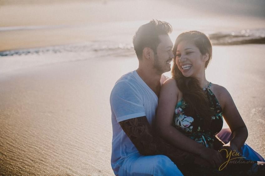 chụp ảnh cưới biển Tân Cảnh Dương