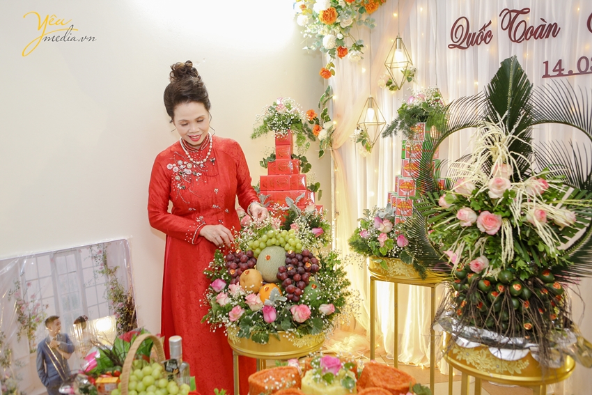 Ảnh chụp cưới hỏi truyền thống của cặp đôi Quốc Toàn - Ánh Dương