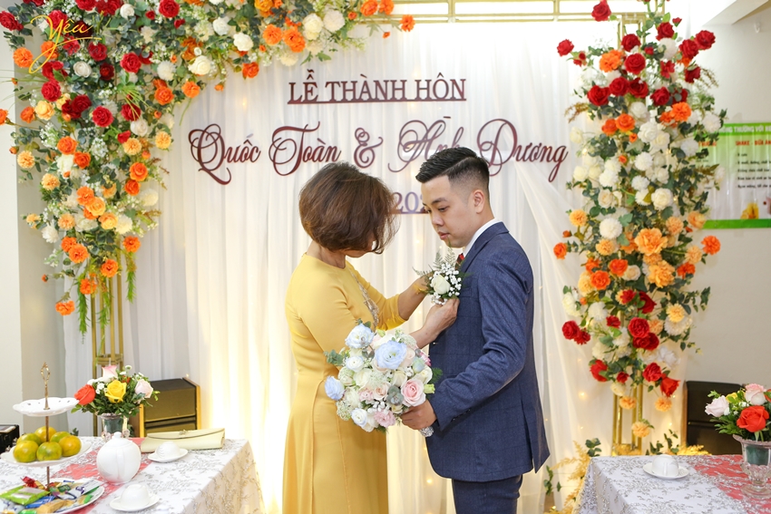 Ảnh chụp cưới hỏi truyền thống của cặp đôi Quốc Toàn - Ánh Dương