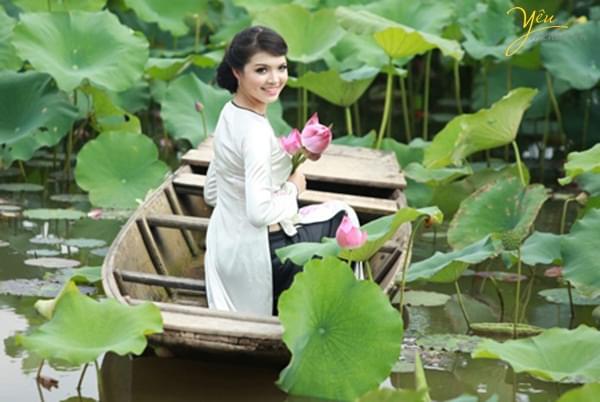 chụp ảnh sen mùa hè