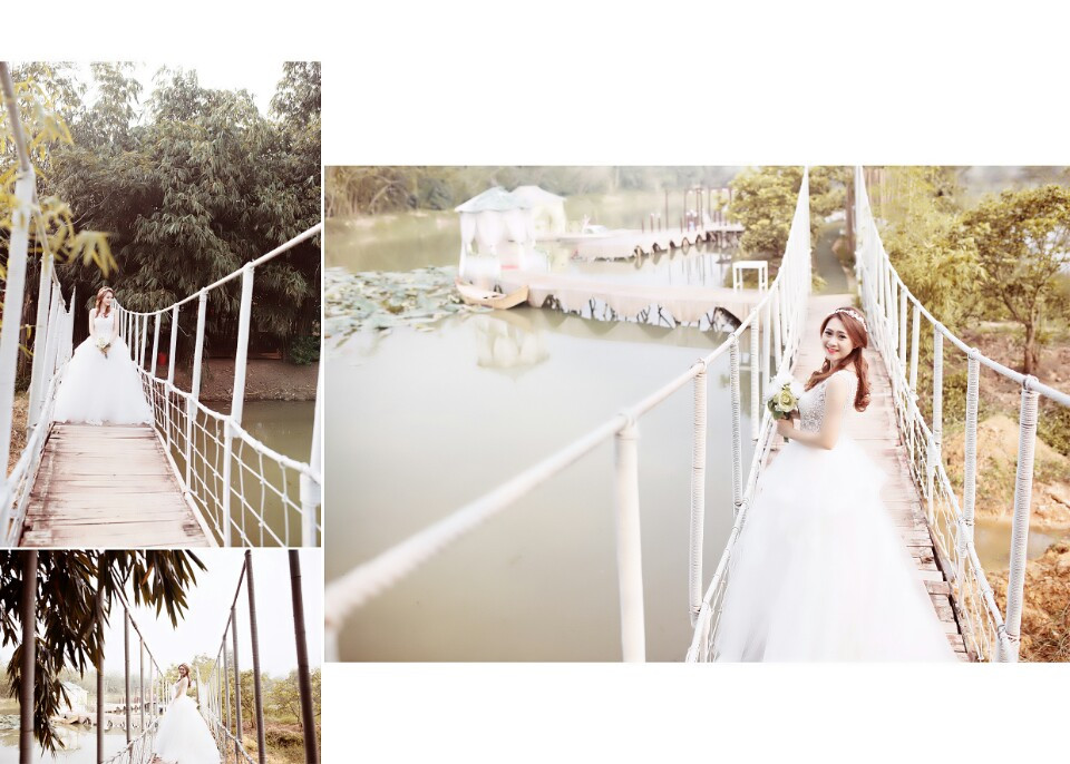 chụp ảnh cưới tại phim trường Heaven Love ở thị xã Sơn Tây