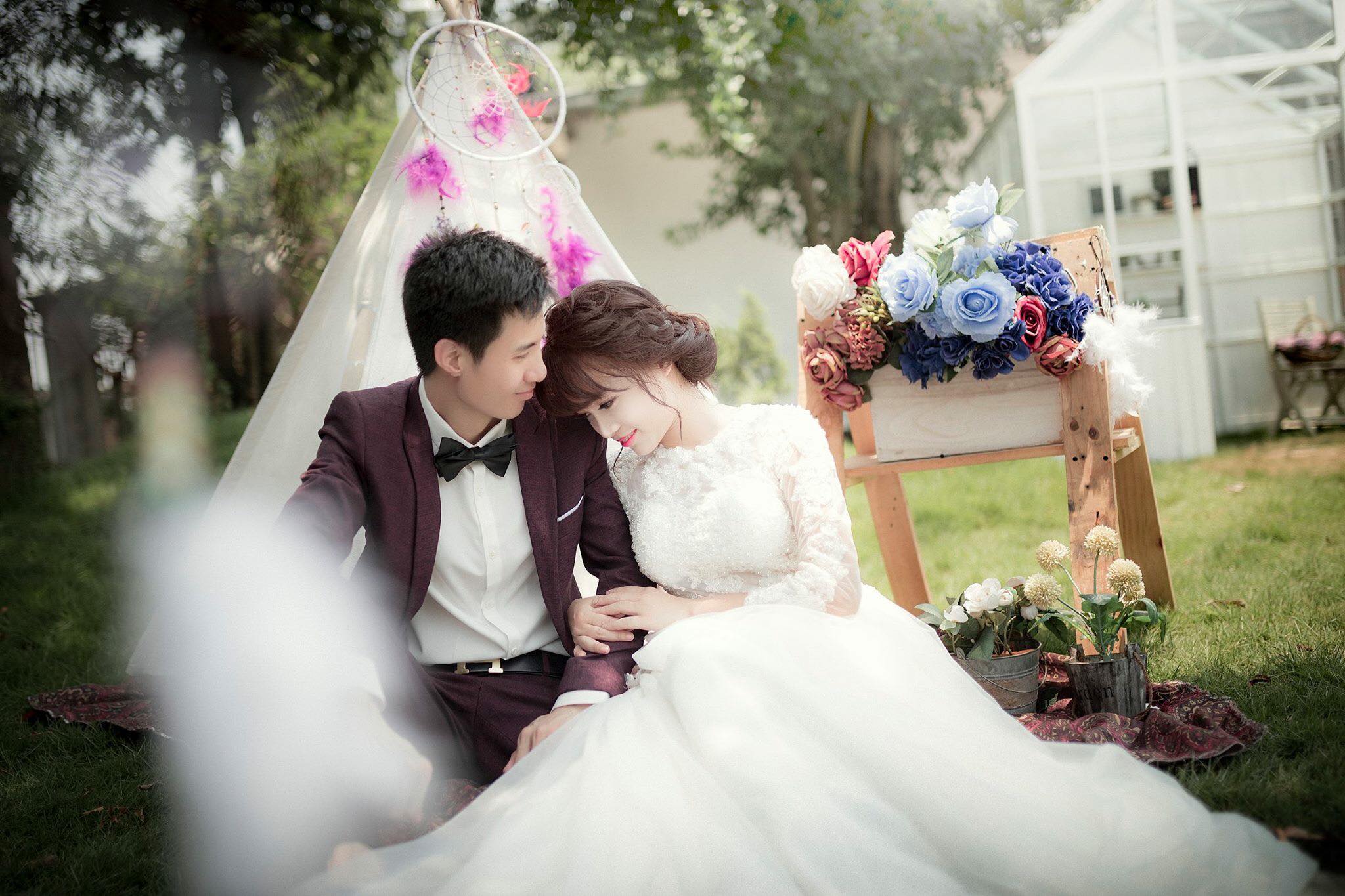 chụp ảnh cưới tại phim trường Titania Thái Bình