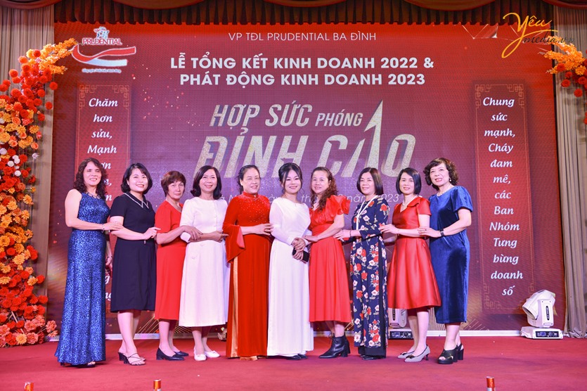 ảnh chụp sự kiện lễ tổng kết kinh doanh 2022 & phát động kinh doanh 2023 của công ty