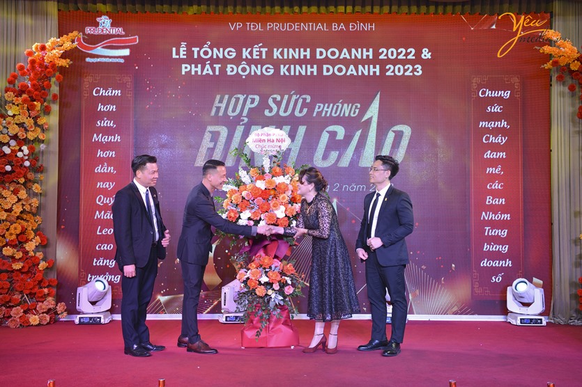 ảnh chụp sự kiện lễ tổng kết kinh doanh 2022 & phát động kinh doanh 2023 của công ty