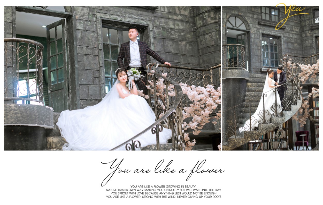 Đến với Smiley Ville du khách sẽ đi du lịch vòng quanh thế giới, chiêm ngưỡng các danh lam thắng cảnh nổi tiếng được tái hiện lại như Quảng trường ánh sáng, Cầu tình yêu Des Art của Pháp, Nhà nghiêng Crooked House Poland, Hòn đảo thiên đường Santorini, những ngôi nhà sắc màu của Venice, Bến thuyền Caribean Nhật Bản, Ngôi nhà nhỏ trên thảo nguyên với những chàng cao bồi Mỹ, không gian Coffee vintage thơ mộng và vô vàn những concept phục dựng mô phỏng những con phố cổ Hà Nội, những ngôi nhà gỗ của Nhật Bản đáng yêu. Với 80% quần thể sinh thái là các loại hoa quý hiếm, độc, lạ được quy hoạch và tạo hình nghệ thuật đã làm nên một không gian tuyệt vời đem đến cho du khách không khí trong lành và những giây phút thư giãn, thoải mái. Luôn tiên phong trong việc sáng tạo, đưa ra ý tưởng mới, cập nhật các bối cảnh mới, chuyển động và thay đổi liên tục, Smiley Ville được biết đến là thiên đường chụp ảnh cưới, địa điểm sống ảo của giới trẻ, là sân chơi và cầu nối cho những người yêu nghệ thuật, điện ảnh. Yêu Media hân hạnh phục vụ khách hàng Đức - Huy trong việc chụp ảnh cưới tại phim trường bậc nhất Hà Nội này với gói combo album của mình.