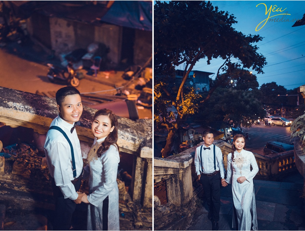 chụp ảnh cưới ở ga long biên hà nội pre wedding yêu media