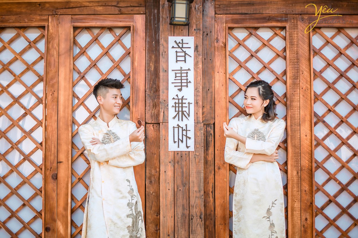 Ấn tượng với album ảnh cưới chụp ở phim trường Santorini