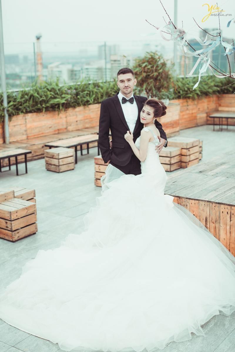 chụp ảnh cưới Trill Rooftop cafe