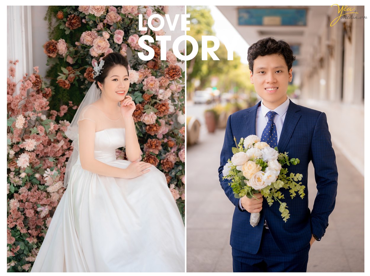 Album ảnh cưới ở phim trường Santorini Park nắng đẹp Hàn Quốc