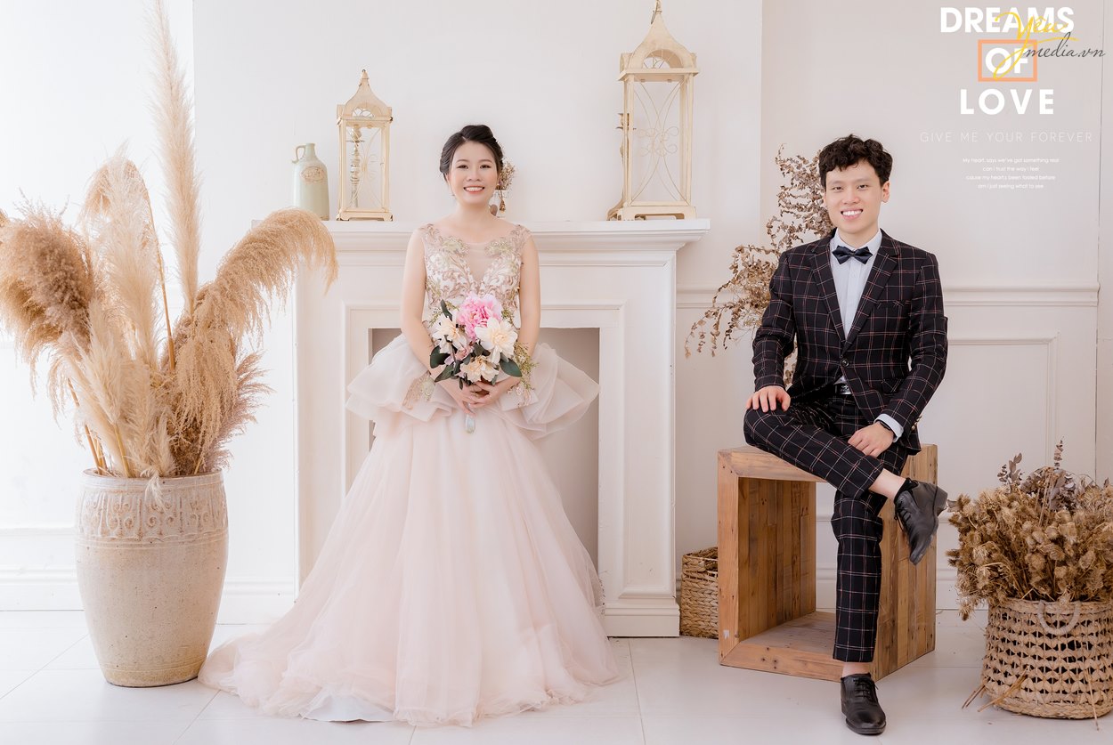 Album ảnh cưới ở phim trường Santorini Park nắng đẹp Hàn Quốc