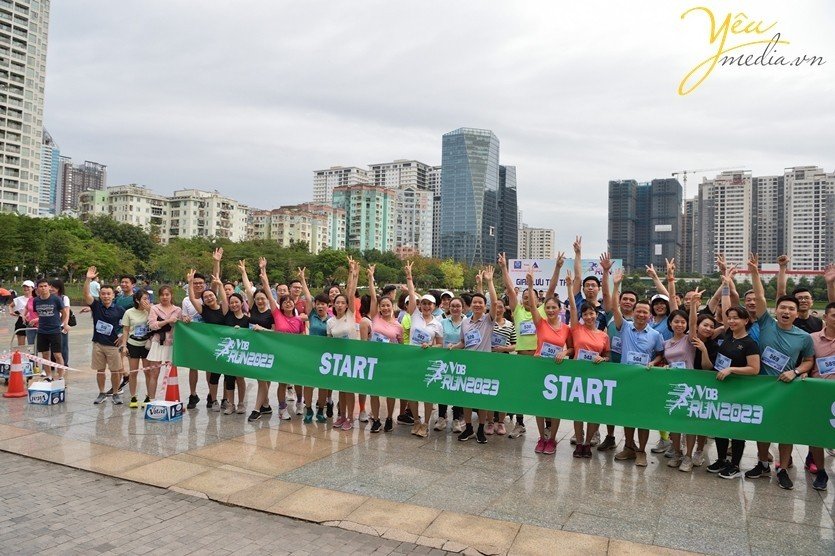 Những khoảnh khắc của hội thi chạy marathon tại hội thể thao cụm số 5 Hà Nội