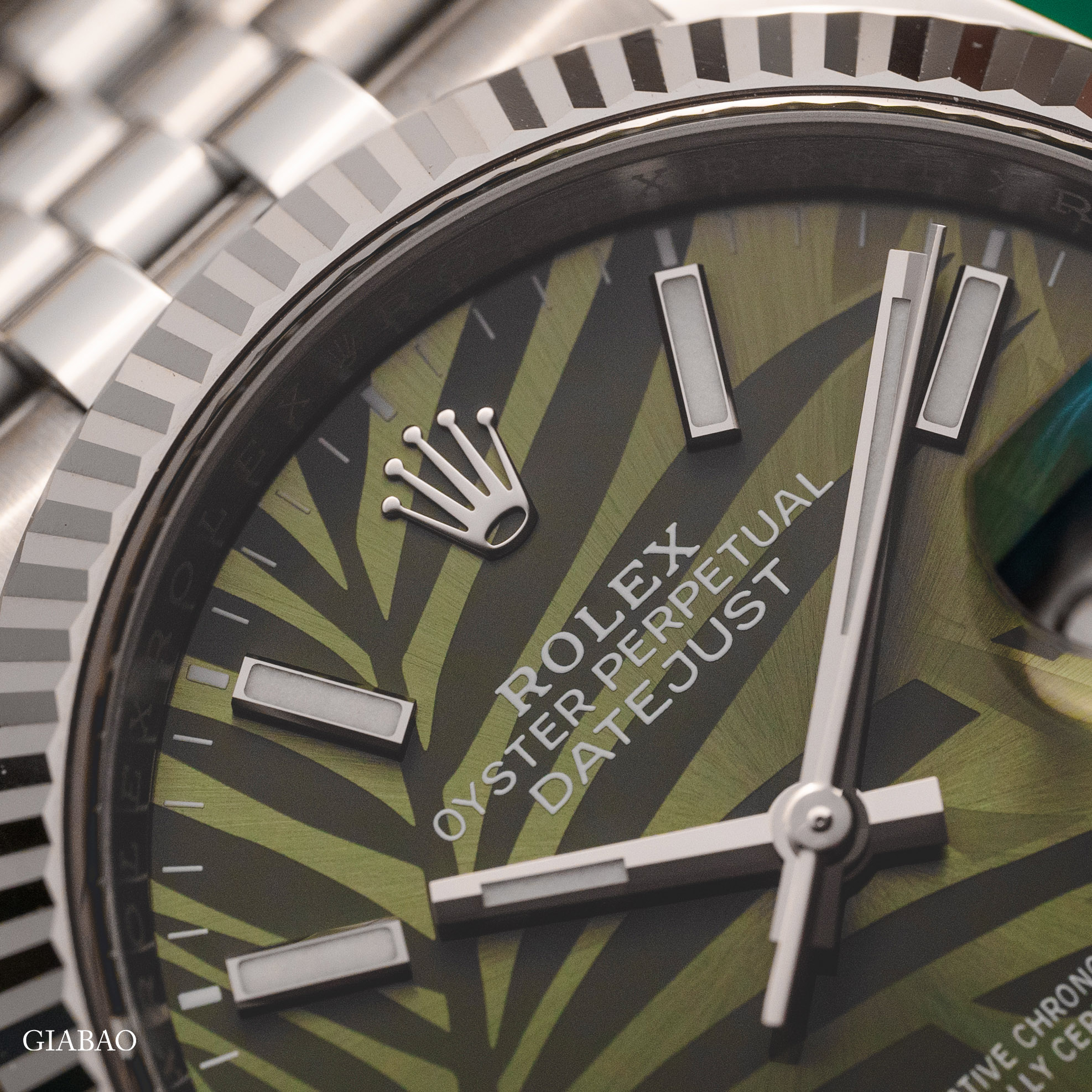 Đồng Hồ Rolex Datejust 36 126234 Mặt Số Cây Lá Nhiệt Đới