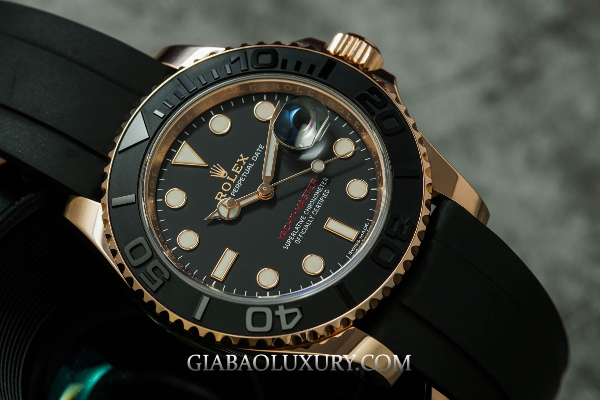 Đồng Hồ Rolex Yacht-Master 116655 Mặt Số Đen
