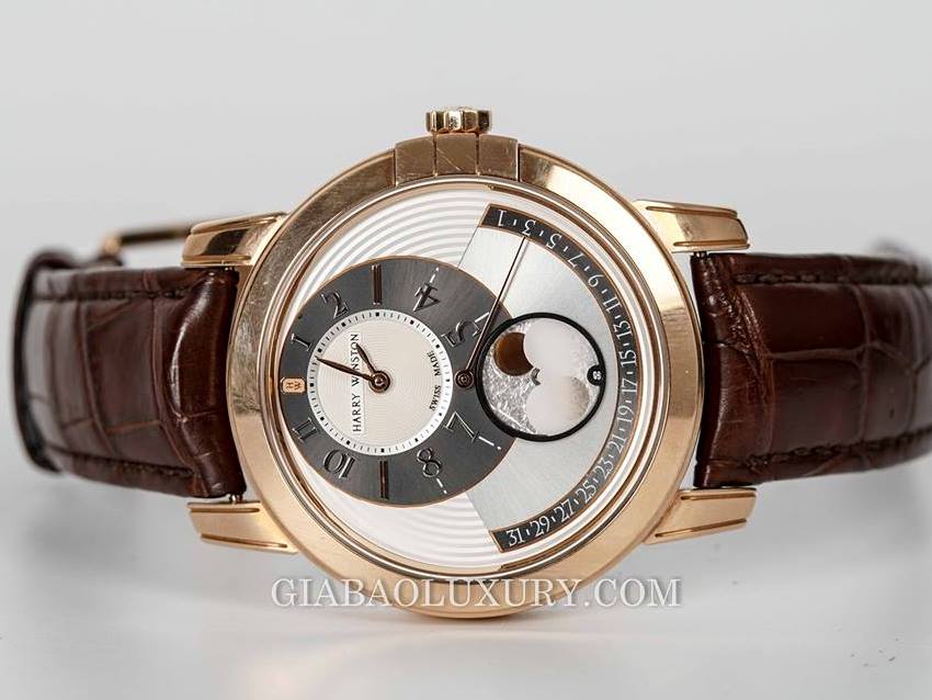 Đồng Hồ Harry Winston Midnight Moon Phase Automatic 42mm MIDAMP42RR001
