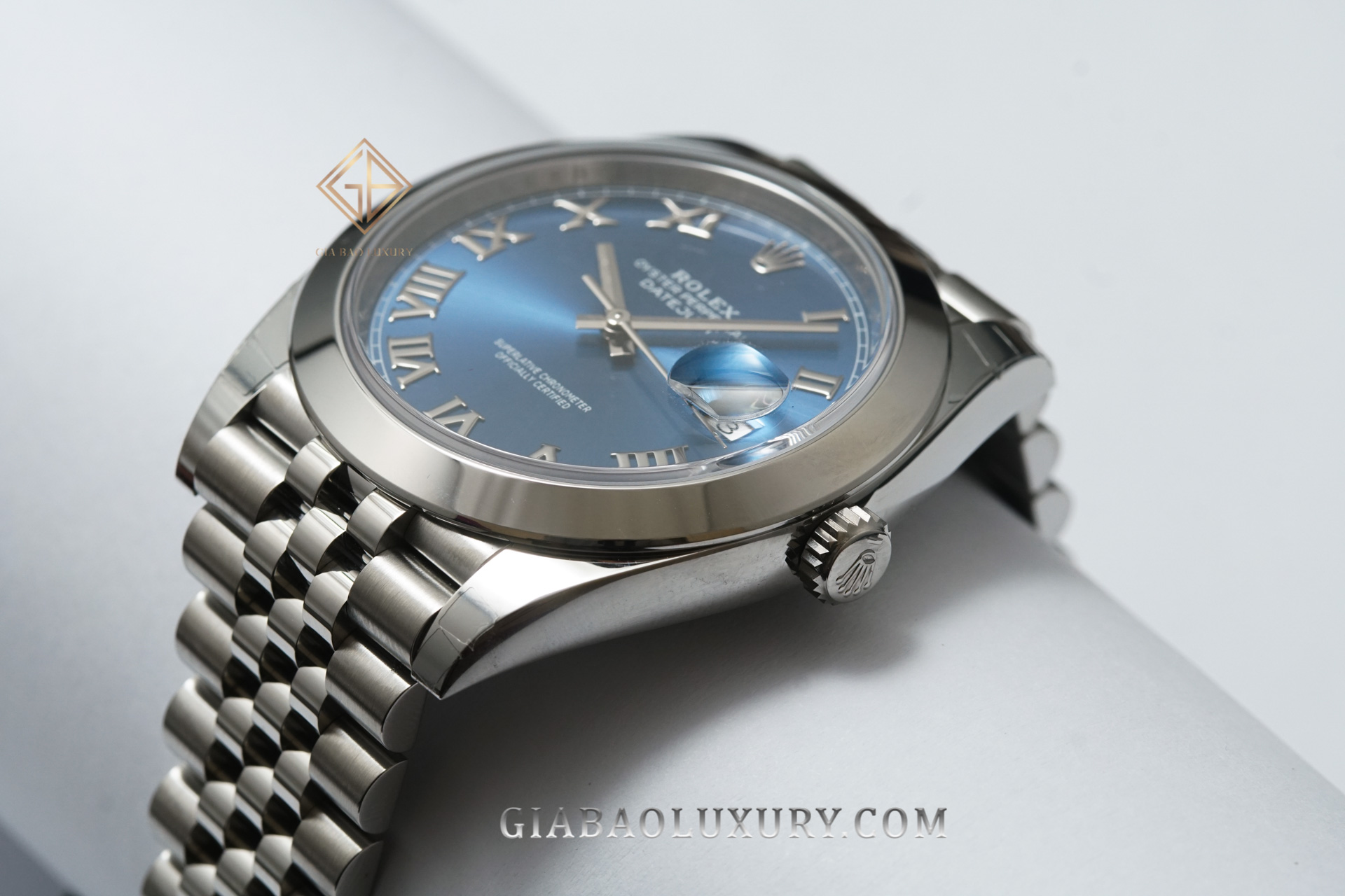 Đồng Hồ Rolex Datejust 41 126300 Mặt Số Xanh Cọc Số La Mã