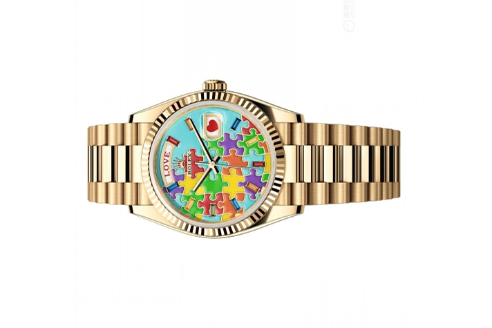 Đồng Hồ Rolex Day-Date 36 128238 Mặt Số Emoji Puzzle