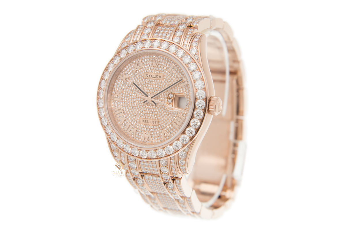 Đồng Hồ Rolex Pearlmaster 39 86405RBR Mặt Số Kim Cương Cọc Số La Mã Đồng Hồ Rolex Pearlmaster 39 86405RBR Mặt Số Kim Cương Cọc Số La Mã
