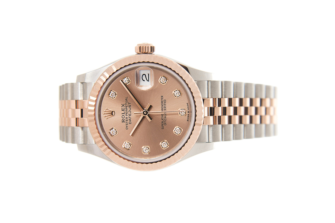 Đồng Hồ Rolex Datejust 31 278271 Mặt Số Hồng Nạm Kim Cương