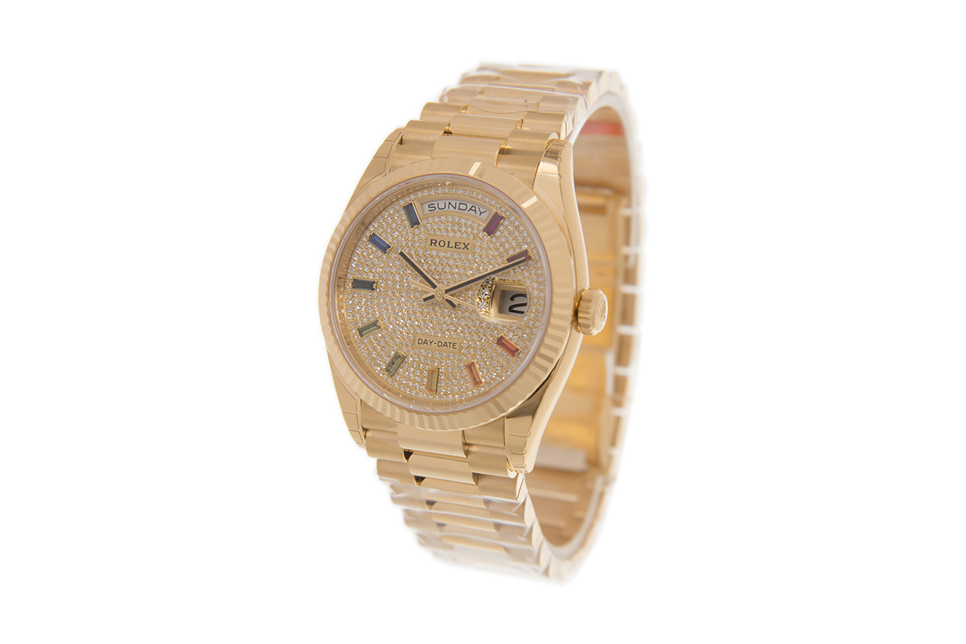 Đồng Hồ Rolex Day-Date 36 128238 Mặt Số Đính Kim Cương Đồng Hồ Rolex Day-Date 36 128238 Mặt Số Đính Kim Cương