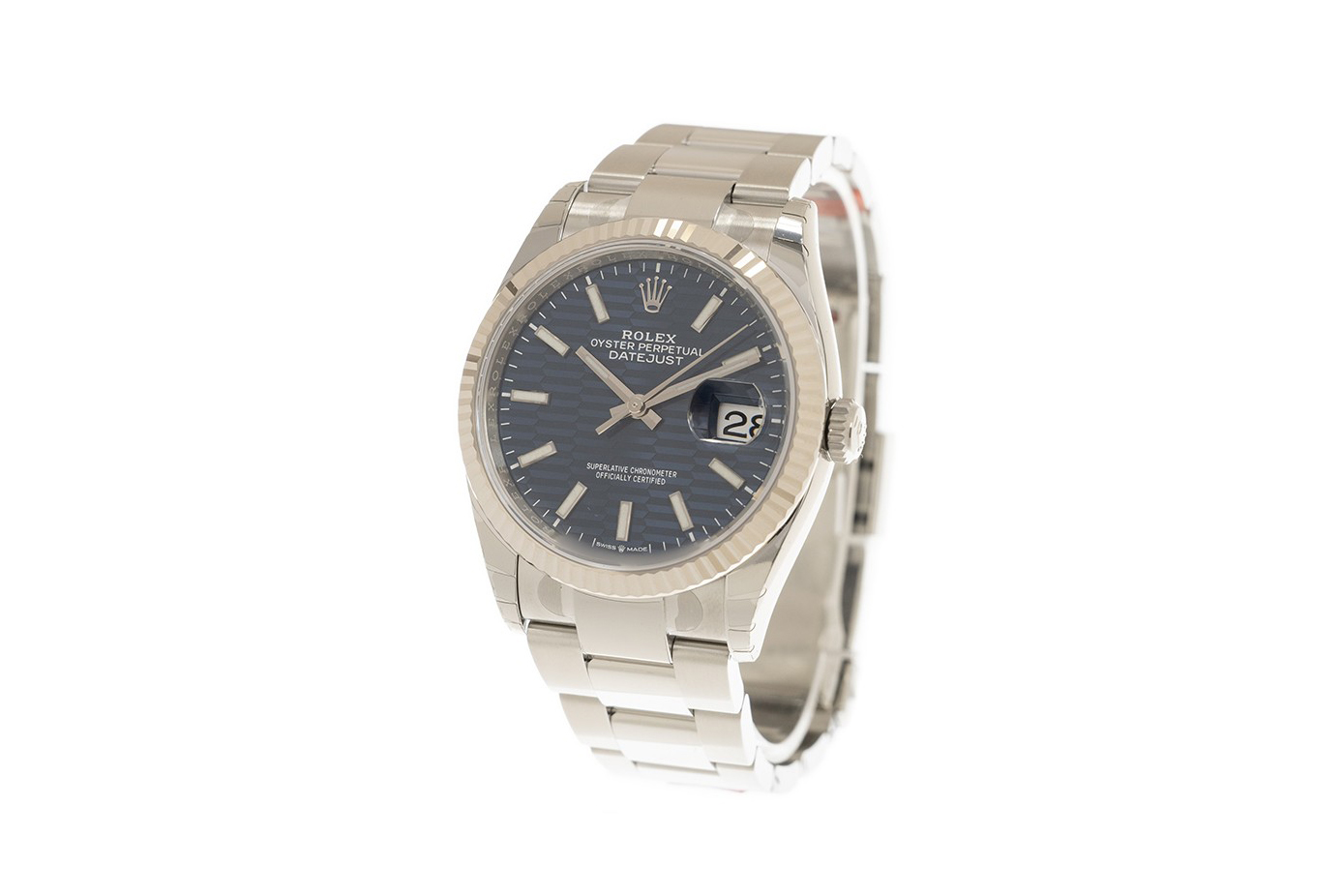 Đồng Hồ Rolex Datejust 36 126234 Mặt Số Xanh Vân Gấp Nếp Cọc Số Dạ Quang Dây Đeo Oyster Đồng Hồ Rolex Datejust 36 126234 Mặt Số Xanh Vân Gấp Nếp Cọc Số Dạ Quang Dây Đeo Oyster