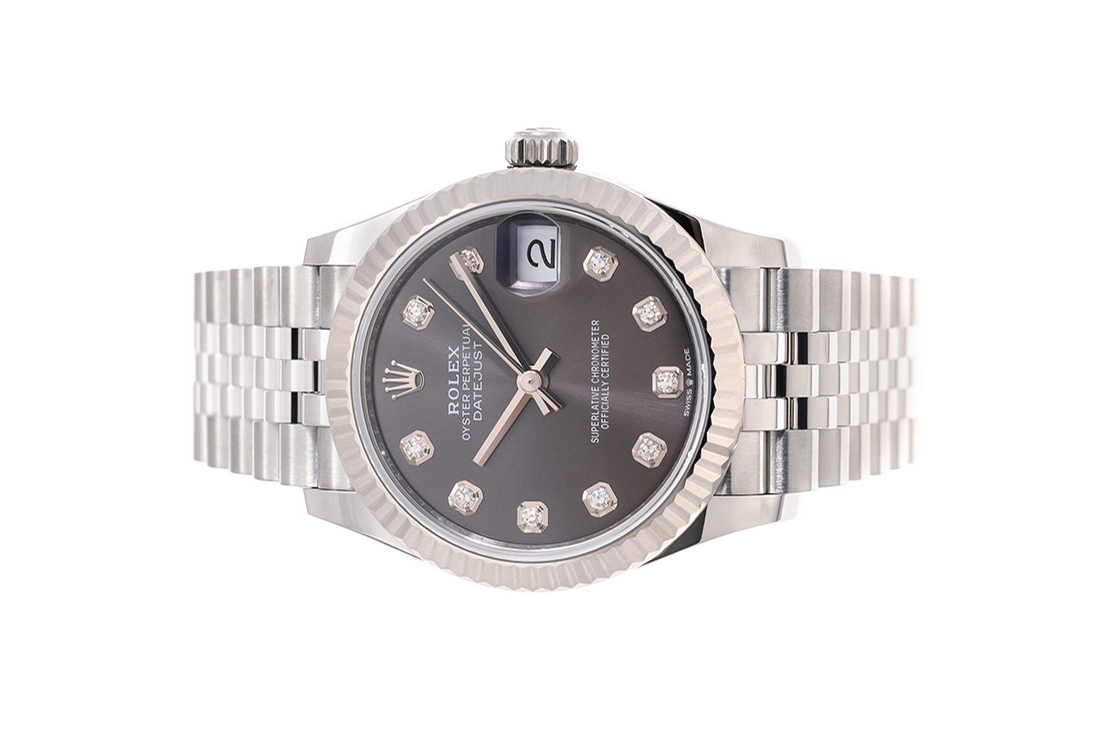 Đồng Hồ Rolex Datejust 278274 Mặt Số Xám Cọc Số Kim Cương
