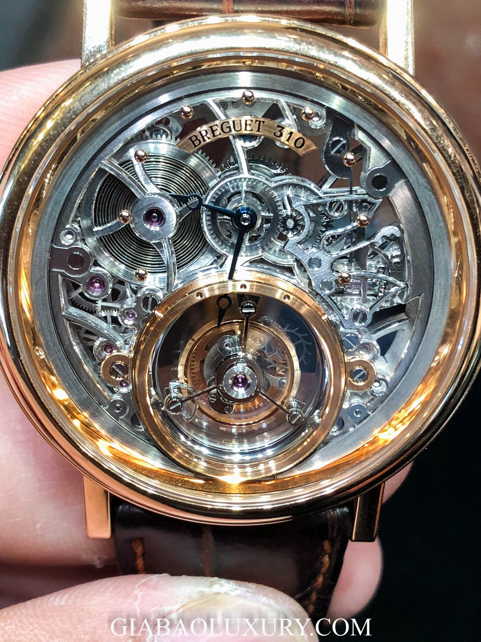 Đồng hồ Breguet Skeletonised Tourbillon 5335BR Vàng hồng