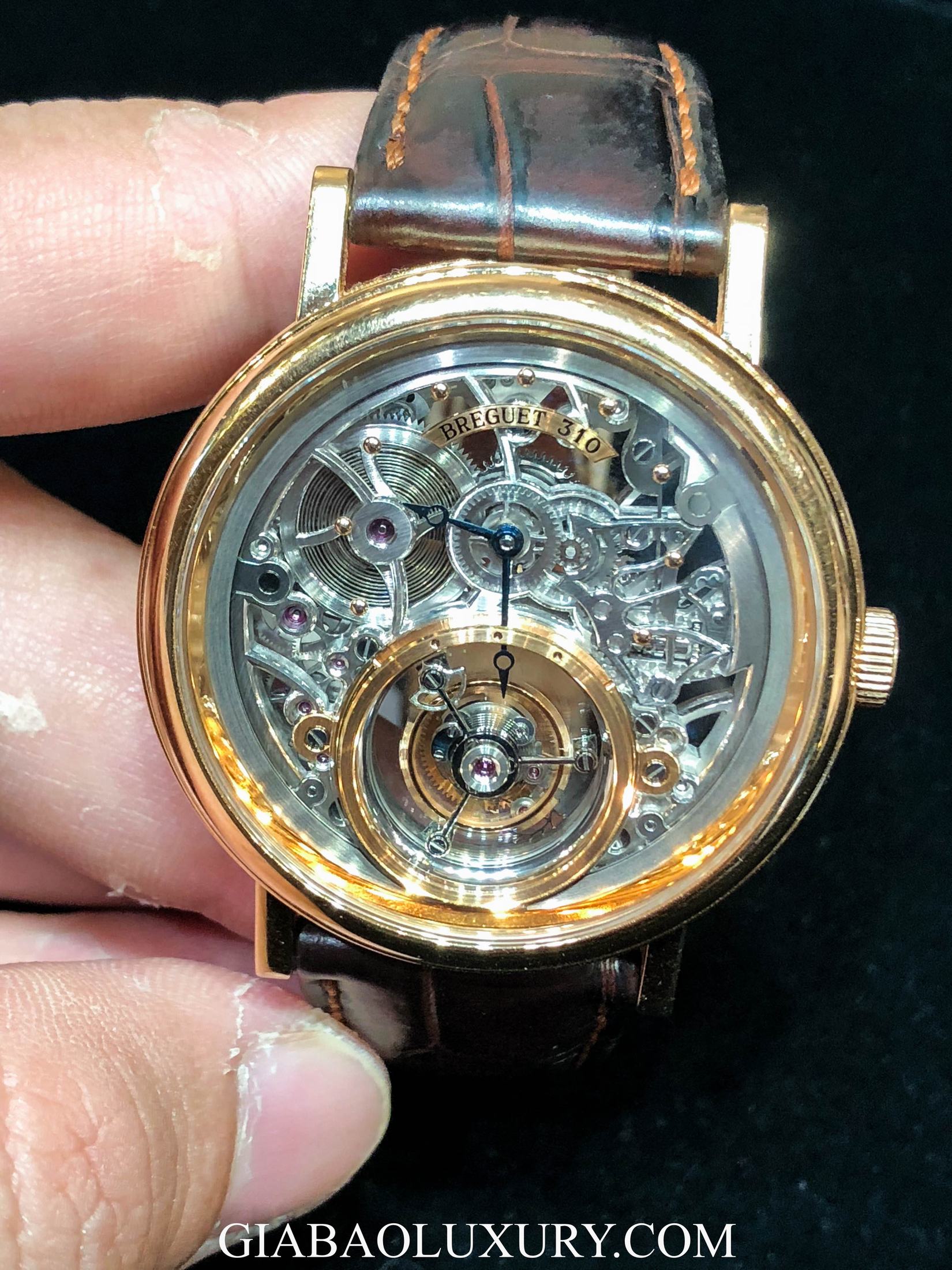 Đồng hồ Breguet Skeletonised Tourbillon 5335BR Vàng hồng