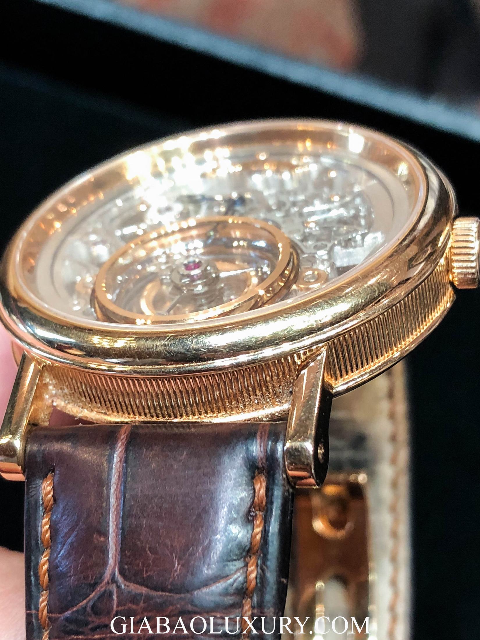 Đồng hồ Breguet Skeletonised Tourbillon 5335BR Vàng hồng