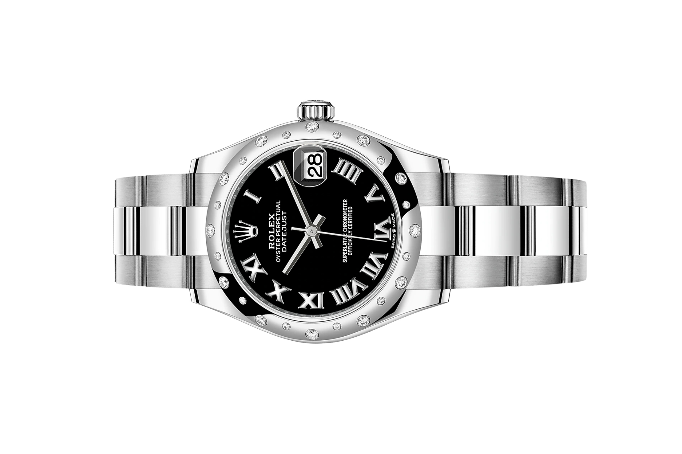 Đồng Hồ Rolex Datejust 31 278344RBR Mặt Số Đen Cọc Số La Mã Dây Đeo Oyster