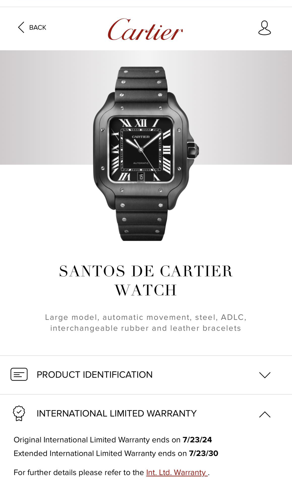 Đồng Hồ Cartier Santos de Cartier WSSA0039 (Like New)