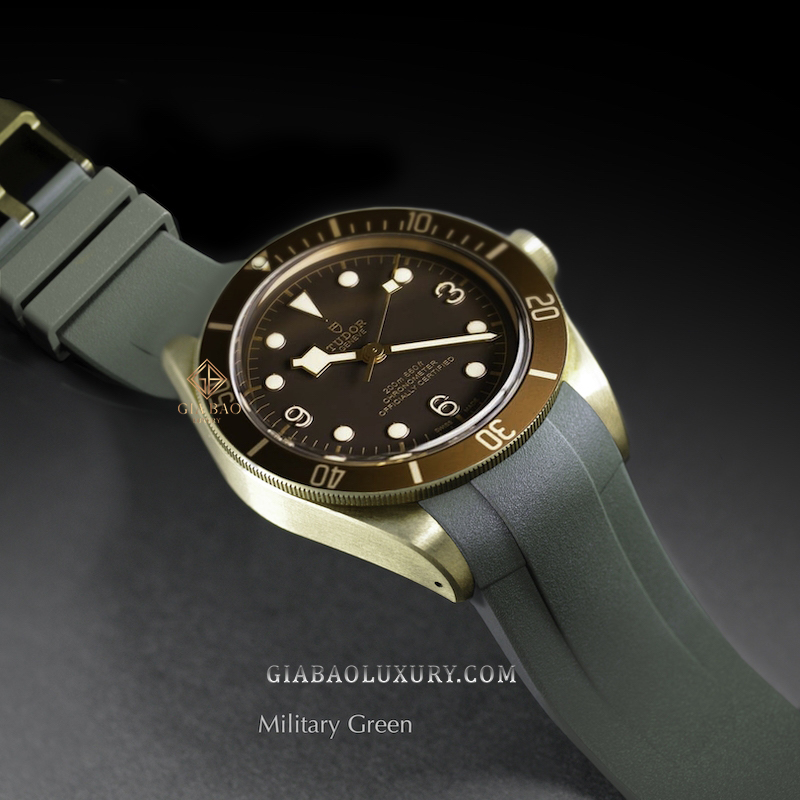 Dây cao su Rubber B dành cho đồng hồ Tudor Black Bay Bronze 43mm - Tang Buckle Series Dây Rubber B Tang Buckle Series cho Tudor Black Bay Bronze 43mm