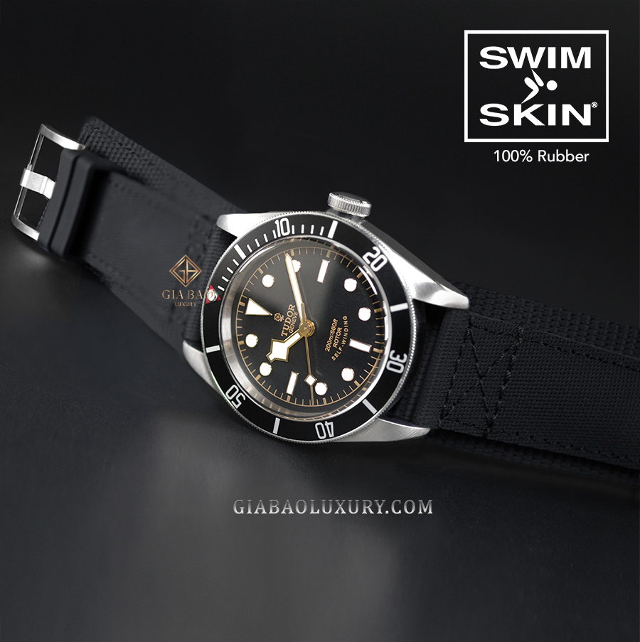 Dây cao su Rubber B dành cho đồng hồ Tudor Heritage Black Bay 41mm - SwimSkin® Rubber Cuff Series Dây Rubber B SwimSkin® Rubber Cuff Series cho Tudor Heritage Black Bay 41mm