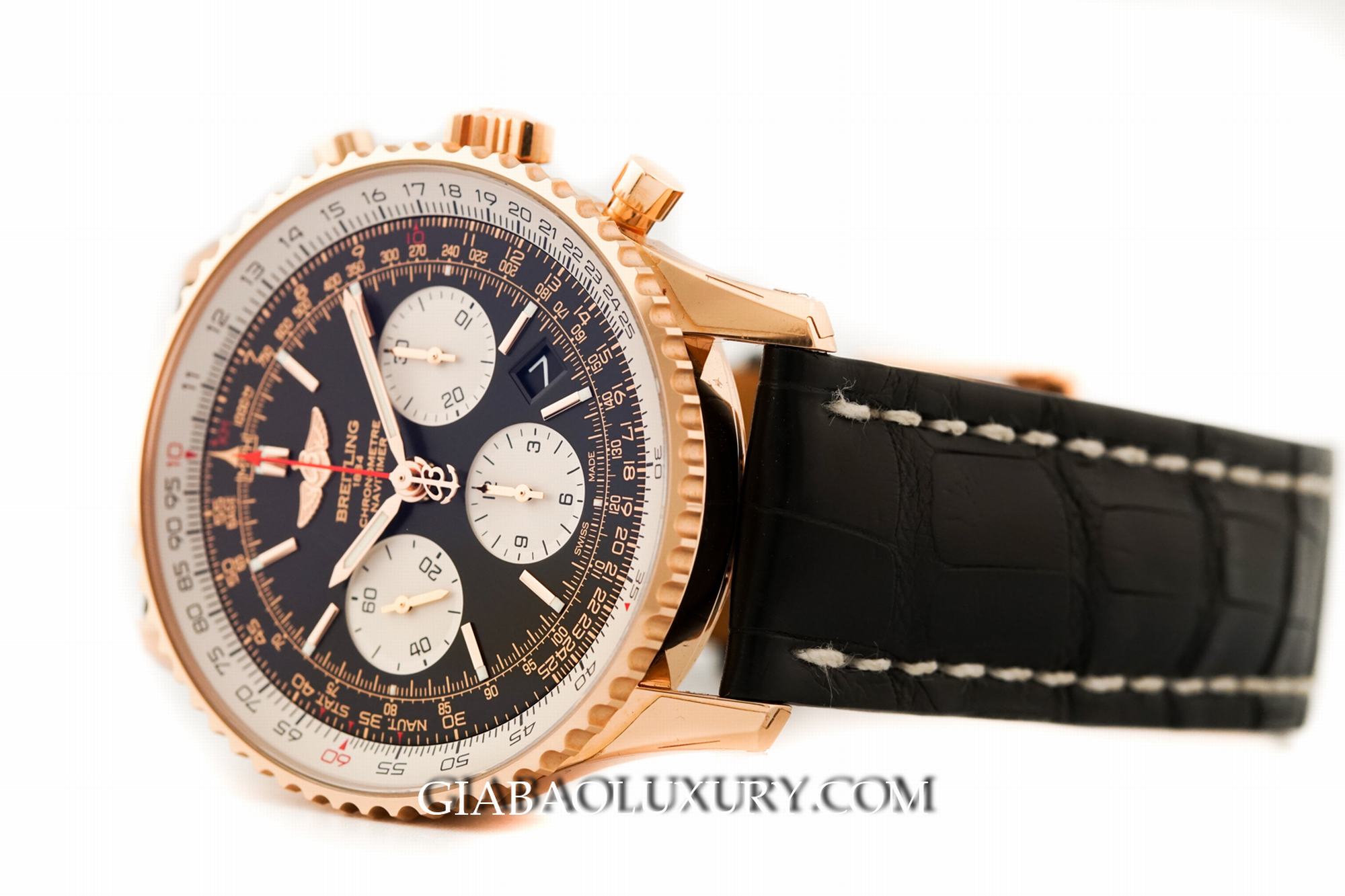 Đồng Hồ Breitling Montbrillant 01 Mặt Đen Đồng Hồ Breitling Navitimer 01 RB012012/BA49/743P