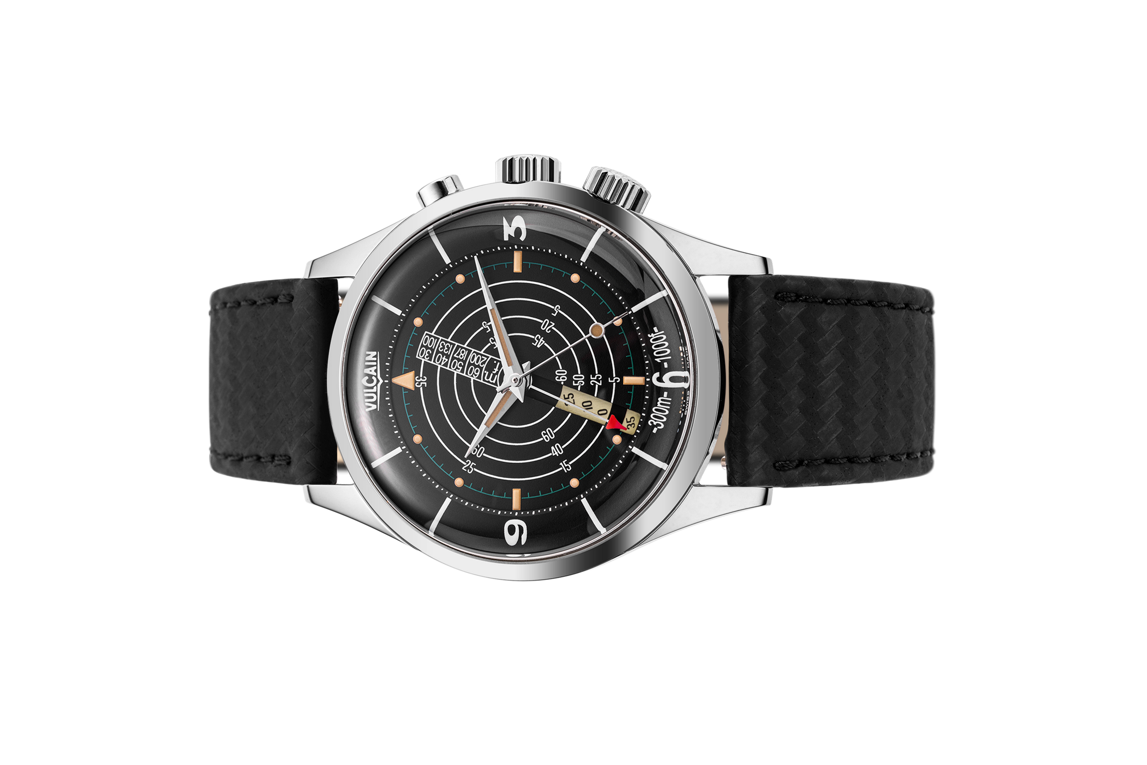 Đồng Hồ Vulcain Nautical Black Beige Patina 101252SB07.BAC149